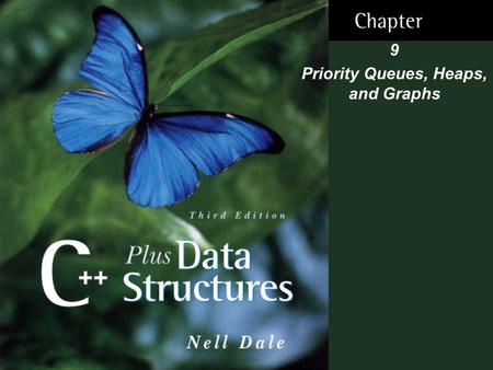 9 Priority Queues, Heaps, and Graphs. 9-2 What is a Heap? A heap is a binary tree that satisfies these special SHAPE and ORDER properties: –Its shape.