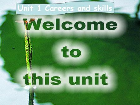 Unit 1 Careers and skills. There are many different jobs around the world. Look at the pictures of some different jobs below What qualities are needed.
