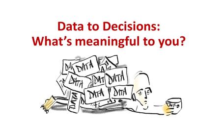 Data to Decisions: What’s meaningful to you?. WHY are we doing Data to Decisions (D2D) 1.0? D2D 1.0 is a starting place for primary care measurement.