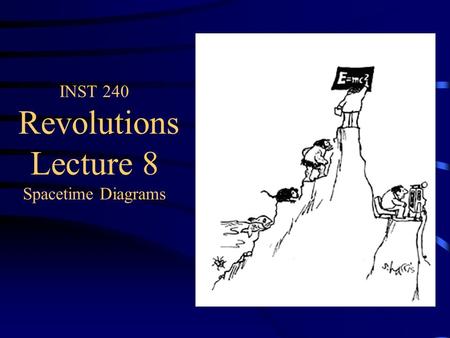 INST 240 Revolutions Lecture 8 Spacetime Diagrams.