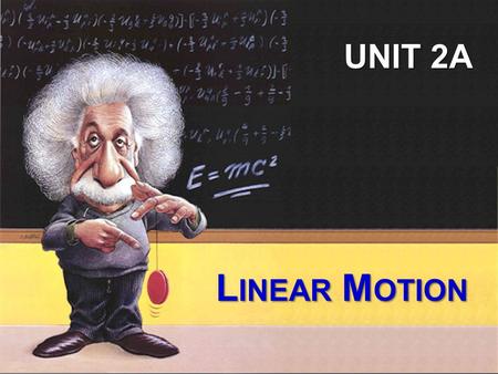 UNIT 2A Linear Motion.