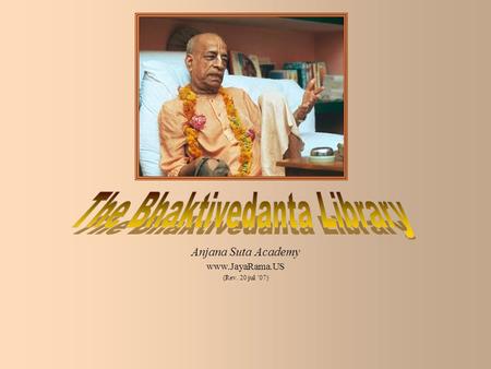 The Bhaktivedanta Library