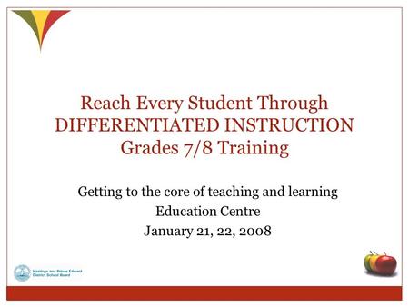Reach Every Student Through DIFFERENTIATED INSTRUCTION