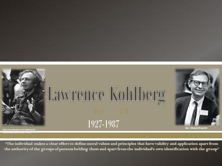 1927-1987  icle/kohlberg-lawrence-1927-1987 /