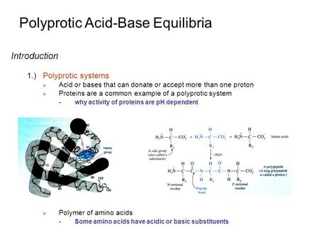 Polyprotic Acid-Base Equilibria