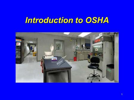 1 Introduction to OSHA. 2 What is OSHA? ! O ccupational S afety and H ealth A dministration !Responsible for worker safety and health protection.