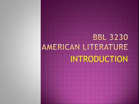 INTRODUCTION.  Learning Outcome:  Students are able to-  1. Trace the background and major writings of the literary periods from the beginning to the.