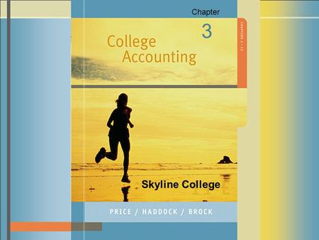 3-1 Skyline College Chapter 3. 3-2 The Accounting Equation ASSETS The property a business owns LIABILITIES The debts of the business OWNER’S EQUITY The.