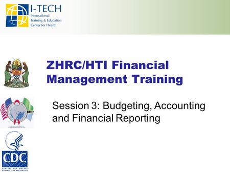 ZHRC/HTI Financial Management Training