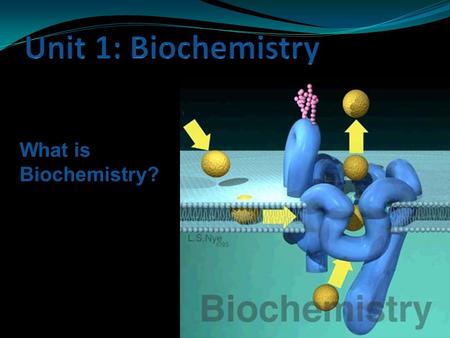 What is Biochemistry?. Chemical Context of Life Key Elements of Life 92 naturally existing elements on Earth 25 play a role in the chemical processes.