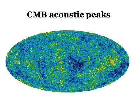 CMB acoustic peaks.