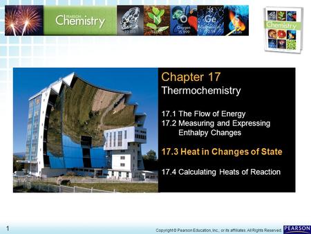 Chapter 17 Thermochemistry 17.3 Heat in Changes of State
