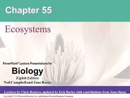 Chapter 55 Ecosystems.