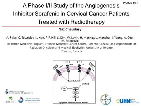 Abstract No. 1234 A Phase I/II Study of the Angiogenesis Inhibitor Sorafenib in Cervical Cancer Patients Treated with Radiotherapy Naz Chaudary A. Fyles,