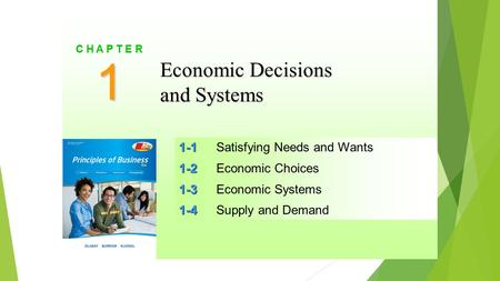 1 Economic Decisions and Systems 1-1 Satisfying Needs and Wants