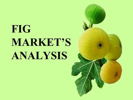 FIG MARKET’S ANALYSIS. INTRODUCTION * Background *Objective *Method.
