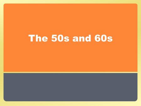 The 50s and 60s. Cold War Conflicts What is the Cold War? A state of hostility between the United States and the Soviet Union that fell short of military.