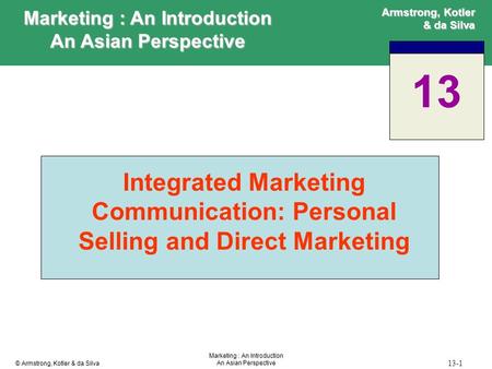 Marketing : An Introduction