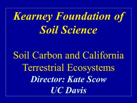 Kearney Foundation of Soil Science
