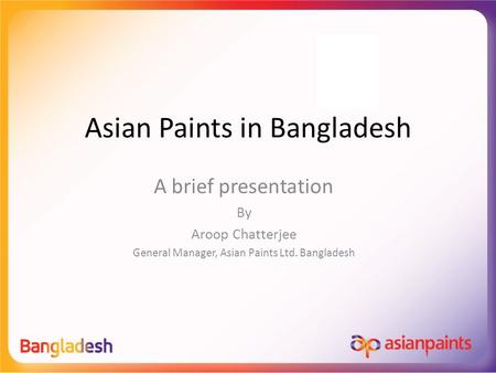 Asian Paints in Bangladesh