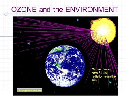 OZONE and the ENVIRONMENT