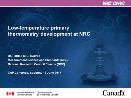 Low-temperature primary thermometry development at NRC