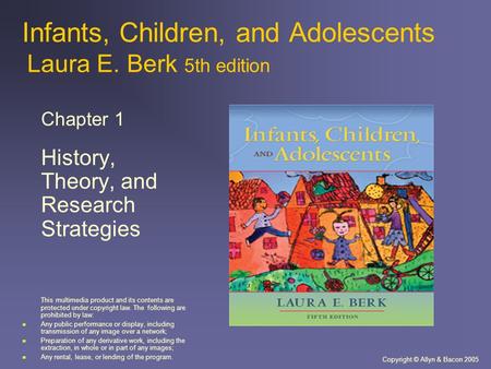 Infants, Children, and Adolescents Laura E. Berk 5th edition