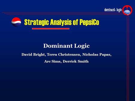 Strategic Analysis of PepsiCo