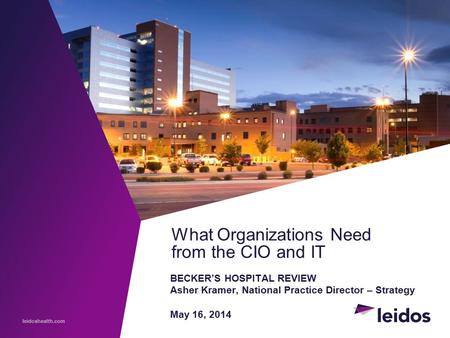 What Organizations Need from the CIO and IT