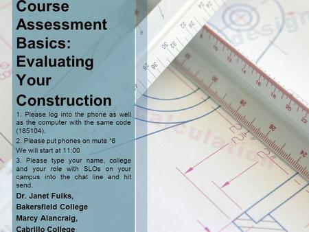 Course Assessment Basics: Evaluating Your Construction