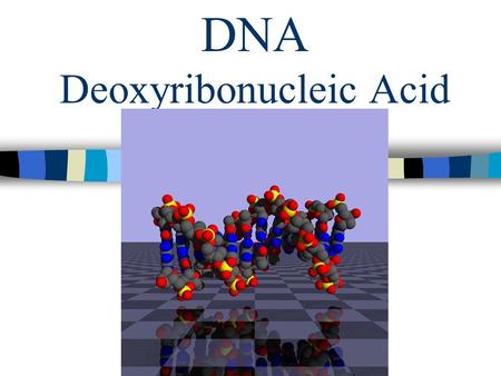 DNA Deoxyribonucleic Acid Chapter 11 Page 287. What is DNA? The information that determines an organisms traits. DNA produces proteins which gives it.