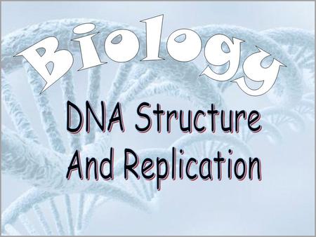 The Components and Structure of DNA DNA – deoxyribonucleic acid Deoxyribose – simple sugar in DNA DNA is made up of nucleotides Nucleotide – made of simple.
