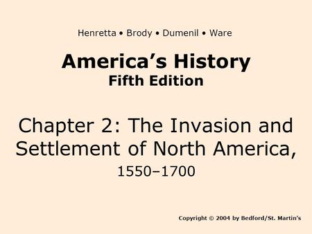 America’s History Fifth Edition