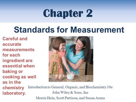 Chapter 2 Standards for Measurement