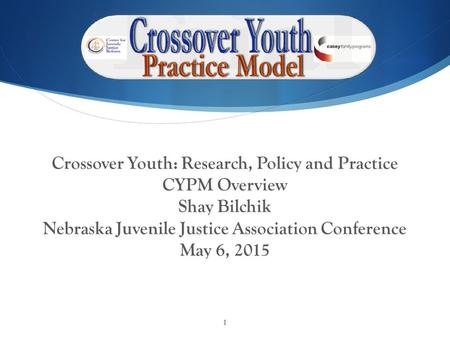 Crossover Youth: Research, Policy and Practice CYPM Overview