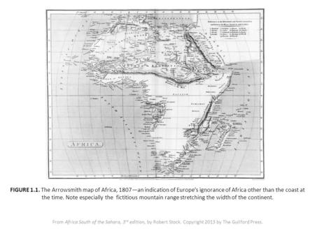FIGURE 1.1. The Arrowsmith map of Africa, 1807—an indication of Europe’s ignorance of Africa other than the coast at the time. Note especially the fictitious.
