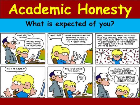Academic Honesty What is expected of you?.
