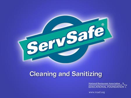 11• Cleaning and Sanitizing