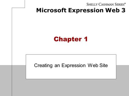 Creating an Expression Web Site