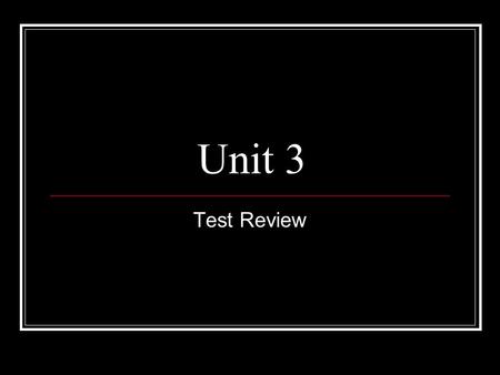 Unit 3 Test Review. Classical Theories Of Crime Positivism Lombroso Studies.