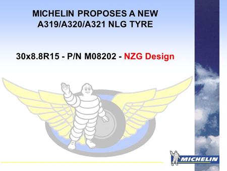 MICHELIN PROPOSES A NEW A319/A320/A321 NLG TYRE