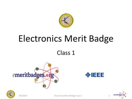 Electronics Merit Badge