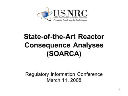 State-of-the-Art Reactor Consequence Analyses (SOARCA)