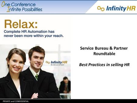 Service Bureau & Partner Roundtable Best Practices in selling HR.