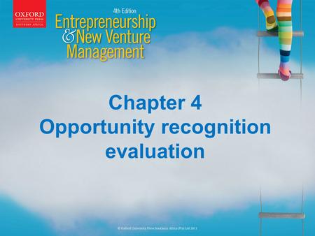 Chapter 4 Opportunity recognition evaluation