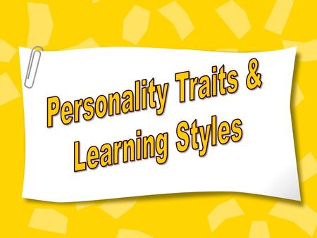 Understanding Yourself and Others Personality Profile.