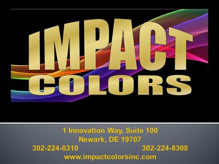 Impact Colors mission is to provide the highest quality pigments and products to the Personal Care Marketplace worldwide. We are focused on providing.