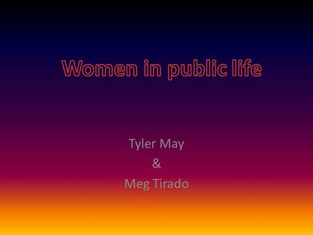 Tyler May & Meg Tirado. To keep children safe and there husbands rested upper and middle class women felt obligated to make their home a place of refuge.