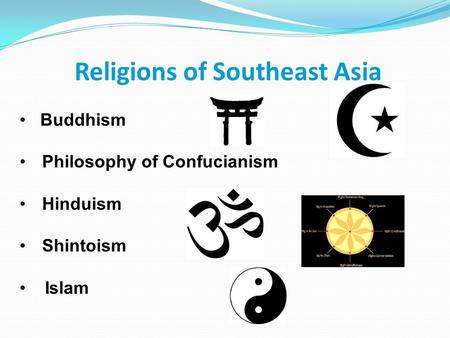 Religions of Southeast Asia