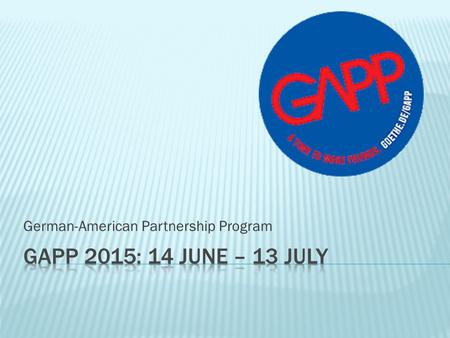 German-American Partnership Program.   298135039  298135039.